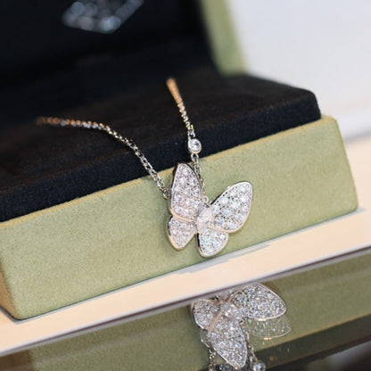 [Novalux]BUTTERFLY DIAMOND CHARM NECKLACE
