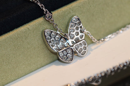 [Novalux]BUTTERFLY DIAMOND CHARM NECKLACE