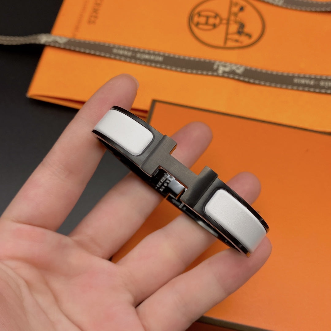 [Novalux]H BRACELET 12MM BLACK WHITE CERAMIC