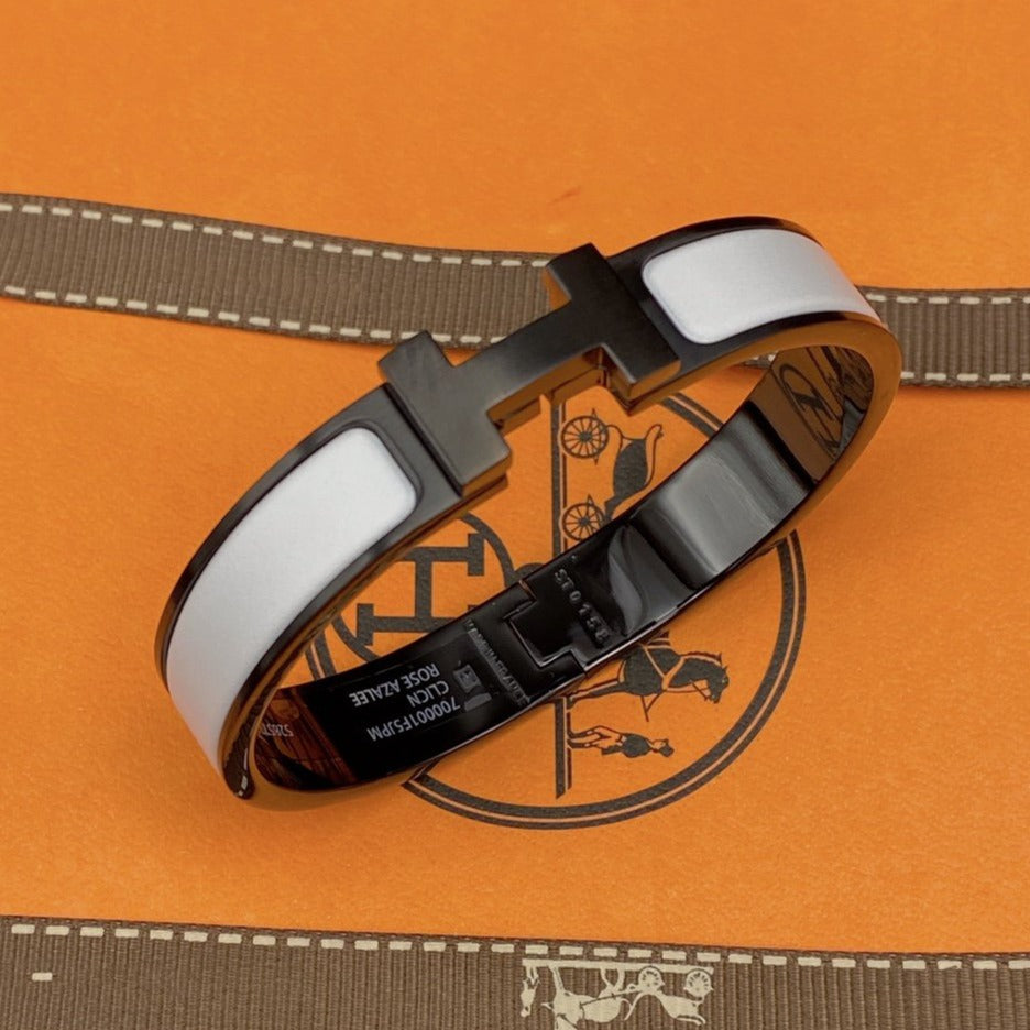[Novalux]H BRACELET 12MM BLACK WHITE CERAMIC