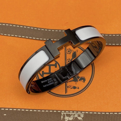 [Novalux]H BRACELET 12MM BLACK WHITE CERAMIC