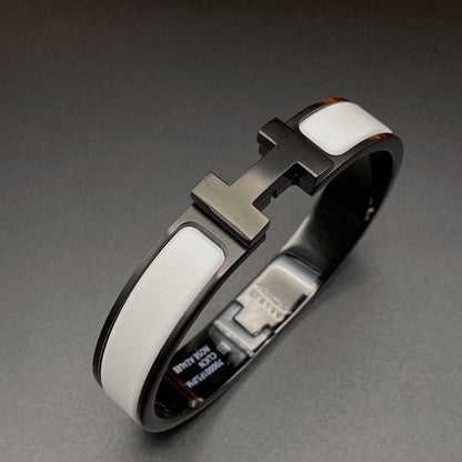 [Novalux]H BRACELET 12MM BLACK WHITE CERAMIC
