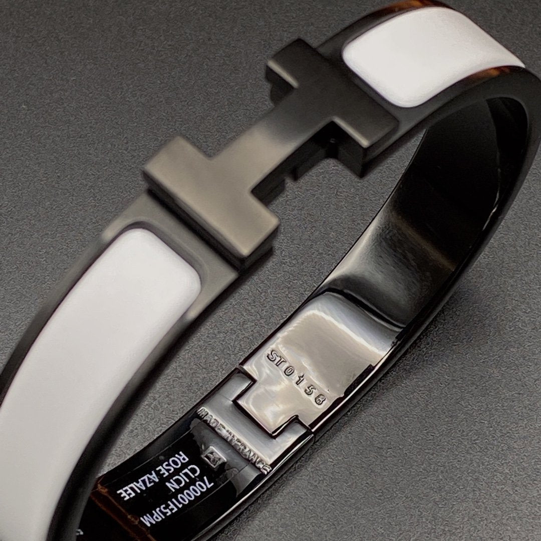 [Novalux]H BRACELET 12MM BLACK WHITE CERAMIC