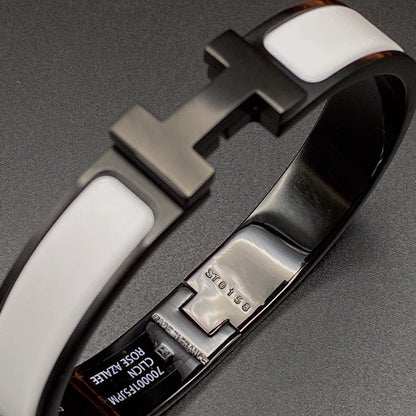 [Novalux]H BRACELET 12MM BLACK WHITE CERAMIC