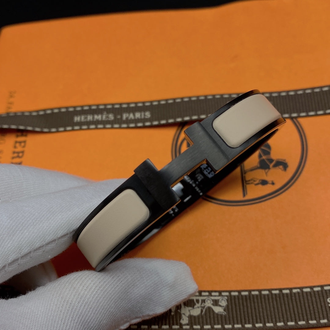 [Novalux]H BRACELET 12MM BLACK BEIGE CERAMIC