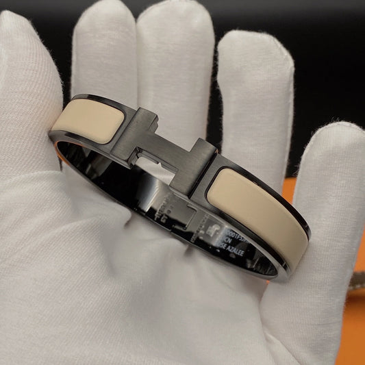 [Novalux]H BRACELET 12MM BLACK BEIGE CERAMIC