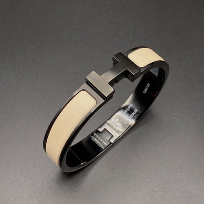 [Novalux]H BRACELET 12MM BLACK BEIGE CERAMIC
