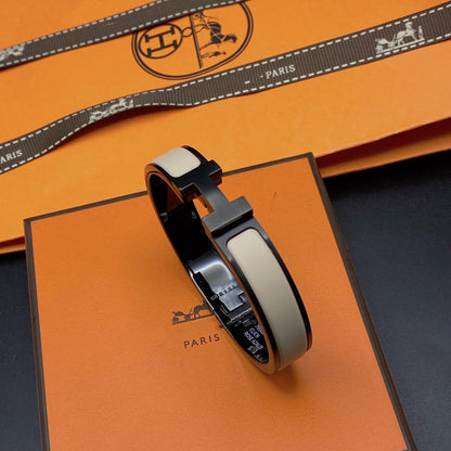 [Novalux]H BRACELET 12MM BLACK BEIGE CERAMIC