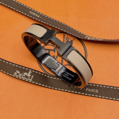 [Novalux]H BRACELET 12MM BLACK BEIGE CERAMIC