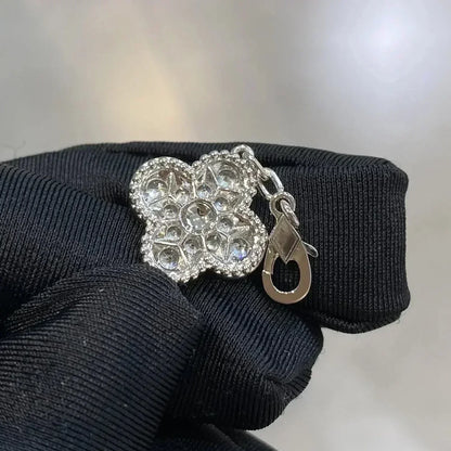 [Novalux]LUCKY CLOVER 5-MOTIF BRACELET - FULL-DIAMOND