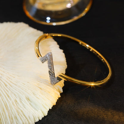 [Novalux]VOLTE UPSITE DOWN GOLD DIAMOND BRACELET