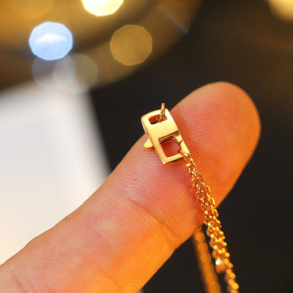 [Novalux]STAR AND SUN DIAMOND ROSE GOLD NECKLACE