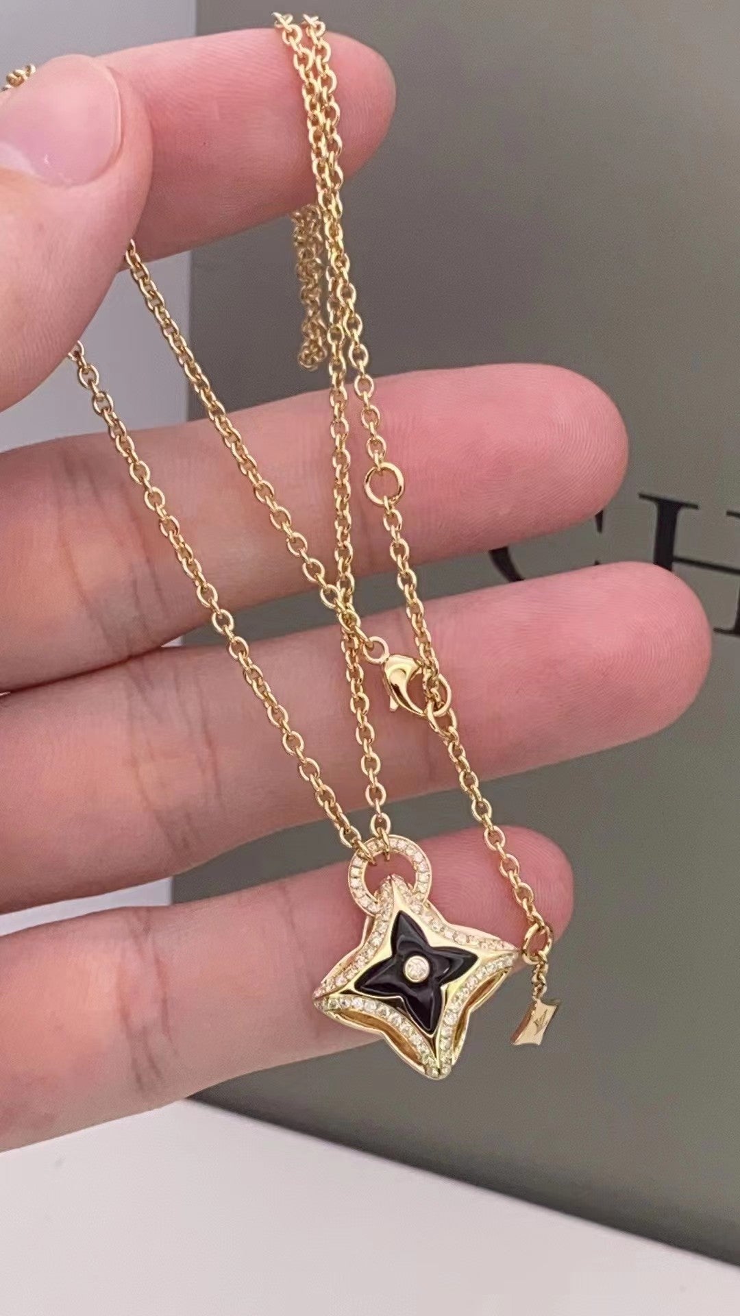 [Novalux]STAR PEDANT ROSE GOLD DIAMOND NECKLACE