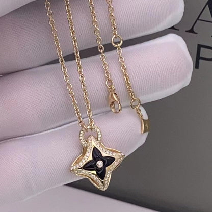 [Novalux]STAR PEDANT ROSE GOLD DIAMOND NECKLACE