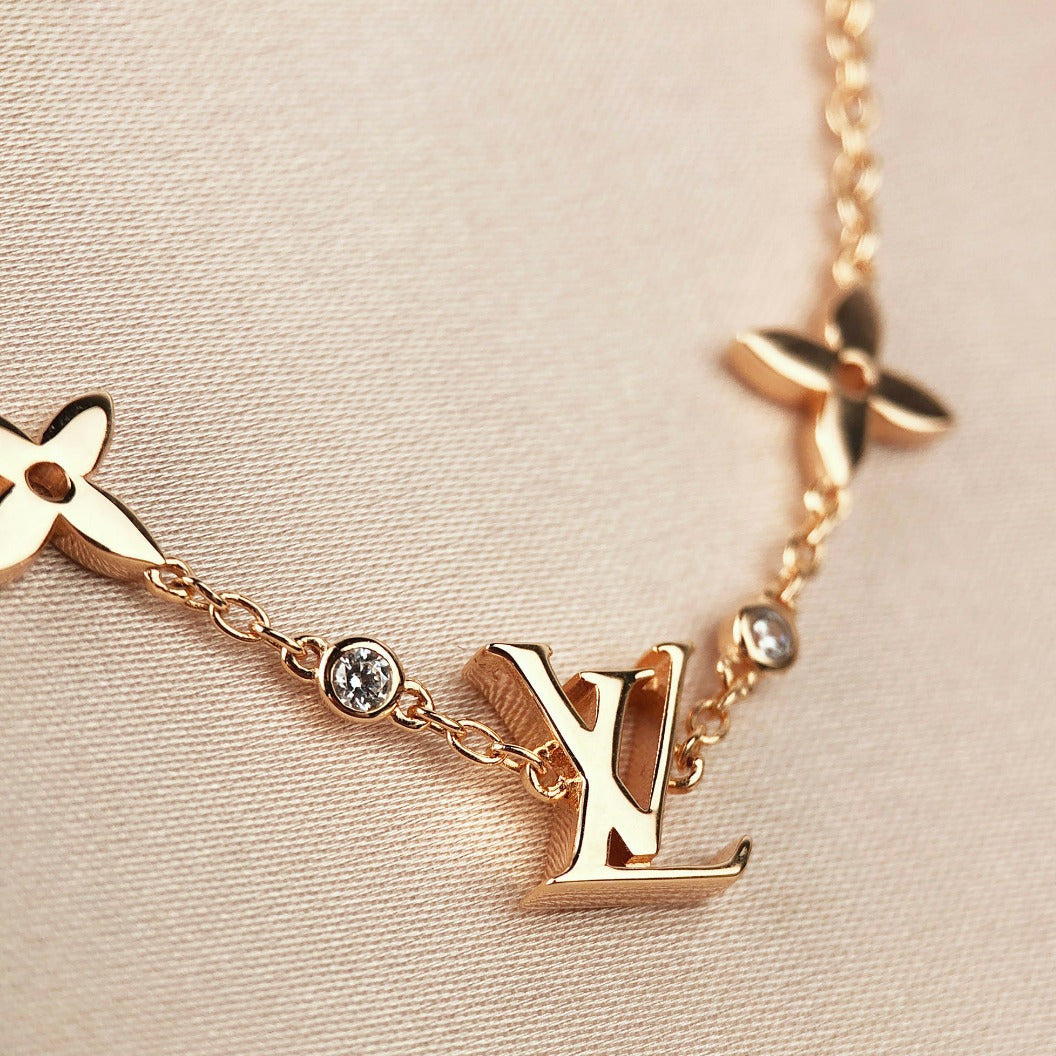 [Novalux]STAR AND SUN 7 MOTIFS GOLD BRACELET