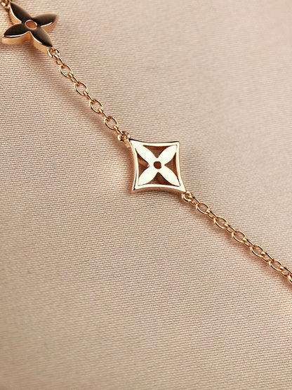 [Novalux]STAR AND SUN 7 MOTIFS GOLD BRACELET