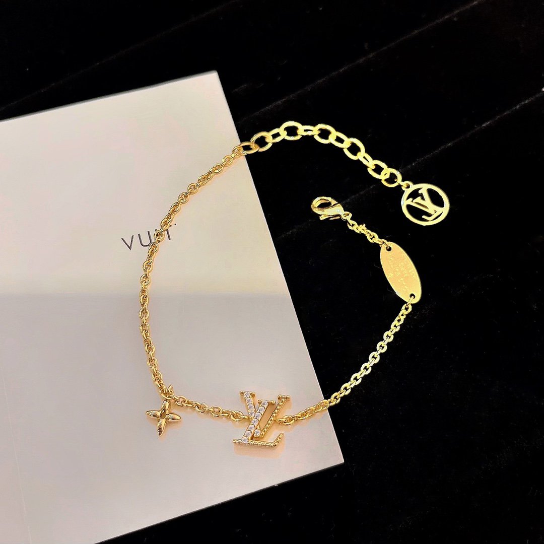 [Novalux]LOGO STAR MOTIF GOLD BRACELET