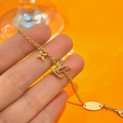 [Novalux]LOGO STAR MOTIF GOLD BRACELET