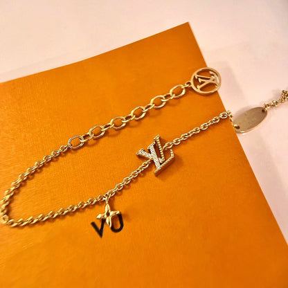 [Novalux]LOGO STAR MOTIF GOLD BRACELET