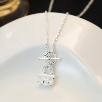 [Novalux]POP H PEDANT SILVER NECKLACE