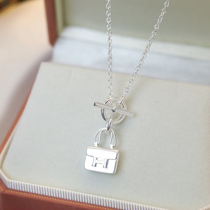 [Novalux]POP H PEDANT SILVER NECKLACE