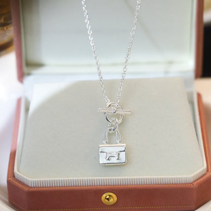 [Novalux]POP H PEDANT SILVER NECKLACE