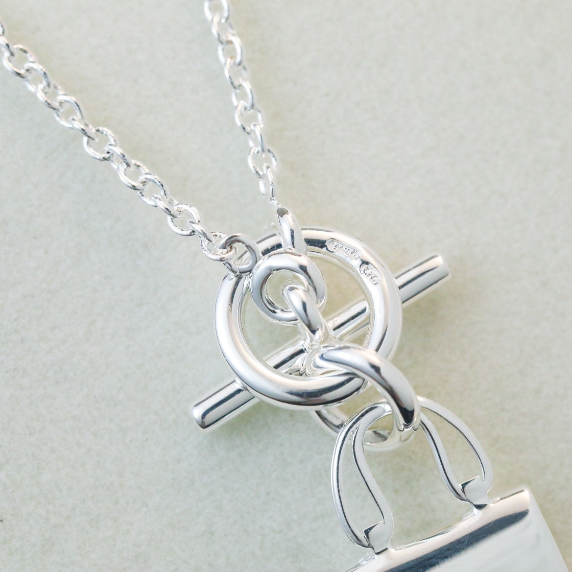 [Novalux]POP H PEDANT SILVER NECKLACE