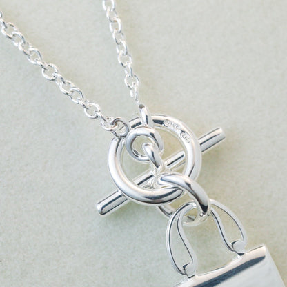[Novalux]POP H PEDANT SILVER NECKLACE