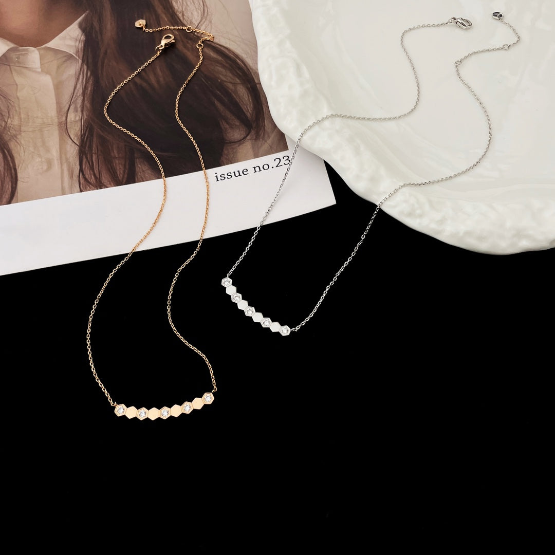 [Novalux]BEE MY LOVE DIAMOND NECKLACE