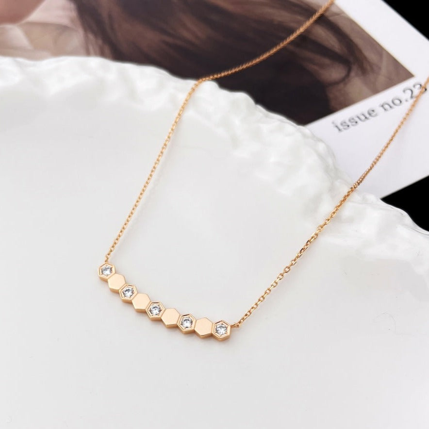 [Novalux]BEE MY LOVE DIAMOND NECKLACE
