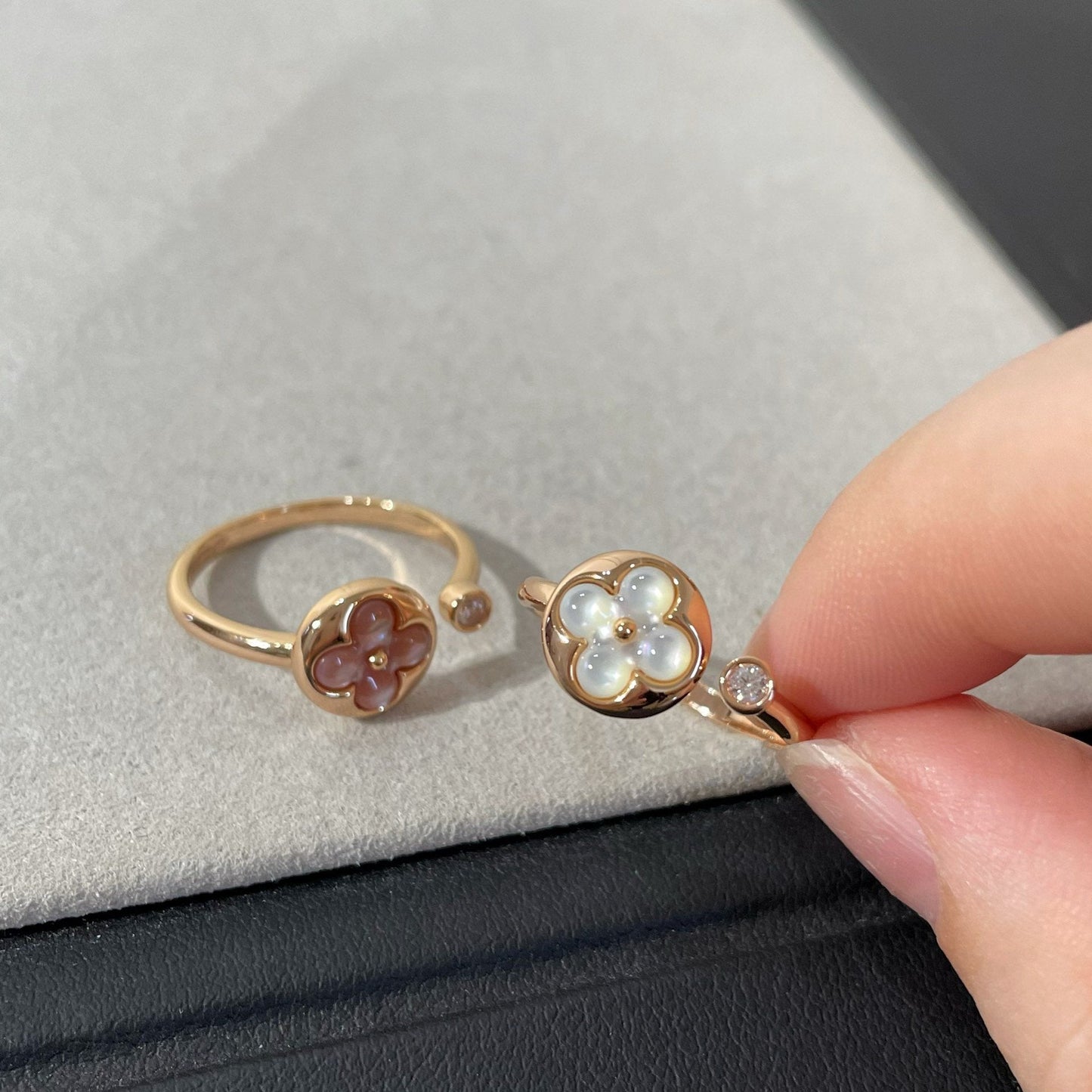 [Novalux]SUN 1 DIAMOND PINK MOP RING