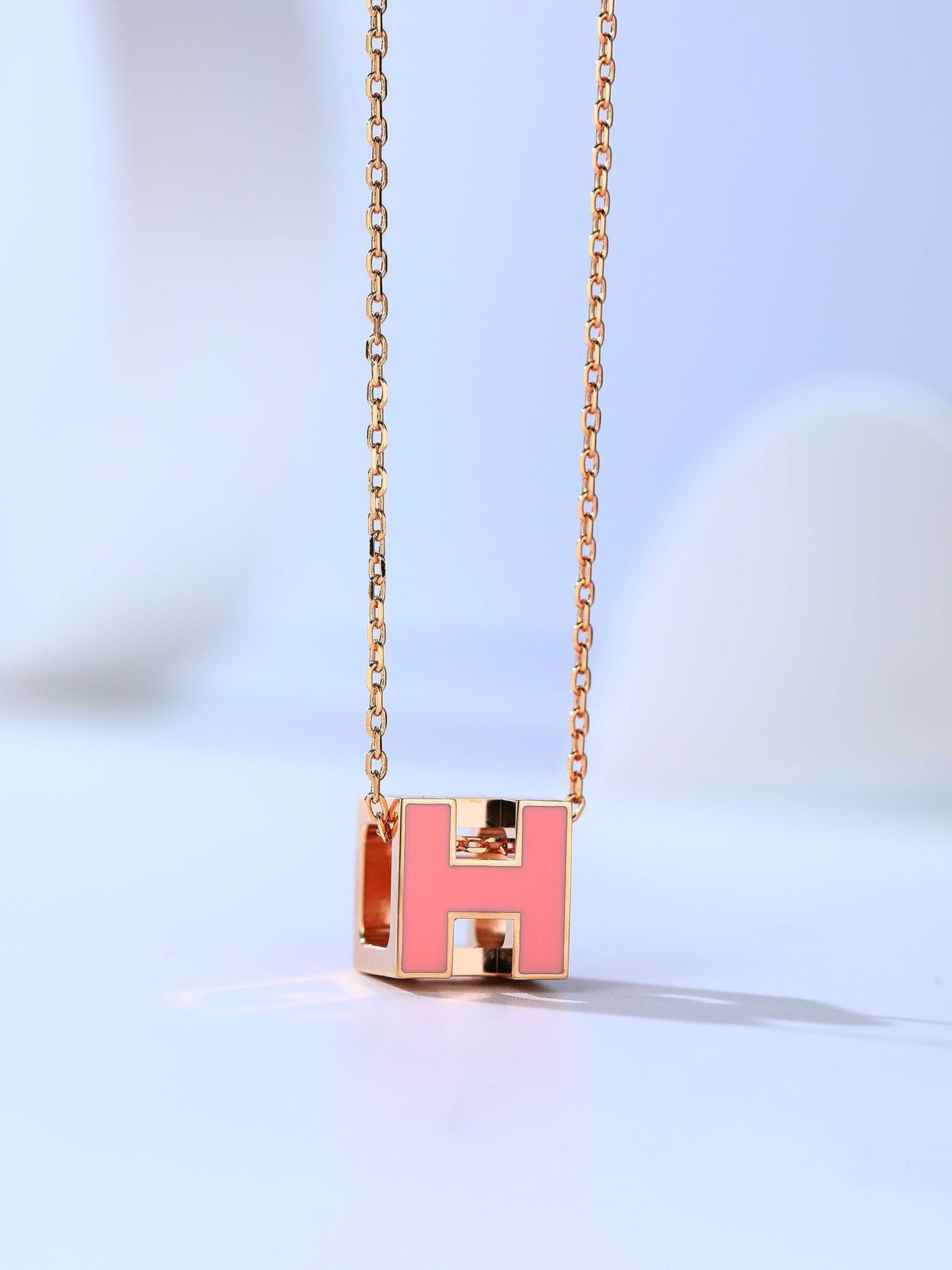 [Novalux]H CAGE ROSE GOLD NECKLACE