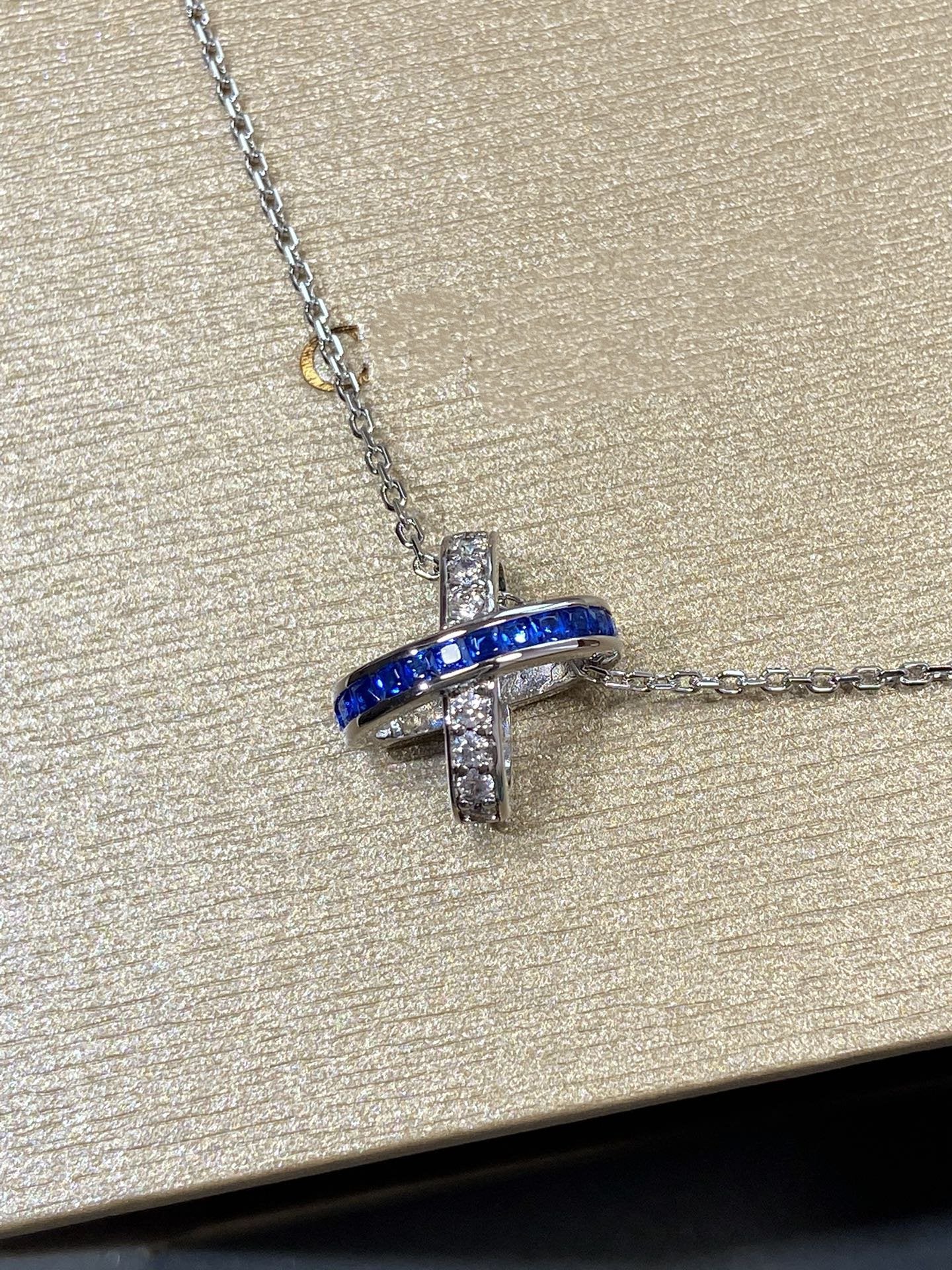 [Novalux]LIENS DIAMOND SILVER NECKLACE