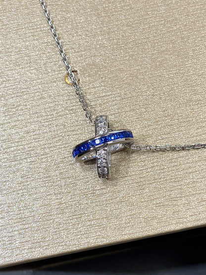 [Novalux]LIENS DIAMOND SILVER NECKLACE