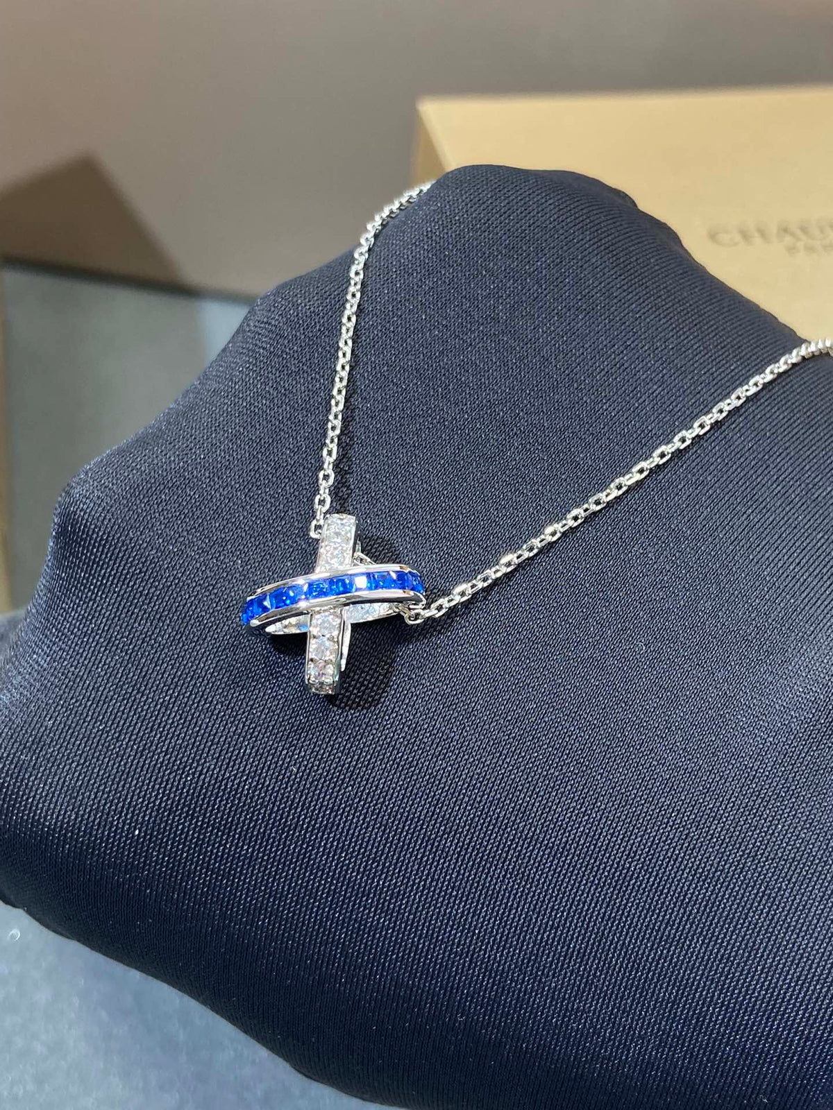 [Novalux]LIENS DIAMOND SILVER NECKLACE