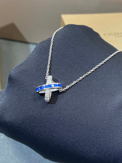 [Novalux]LIENS DIAMOND SILVER NECKLACE