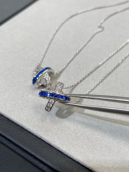 [Novalux]LIENS DIAMOND SILVER NECKLACE