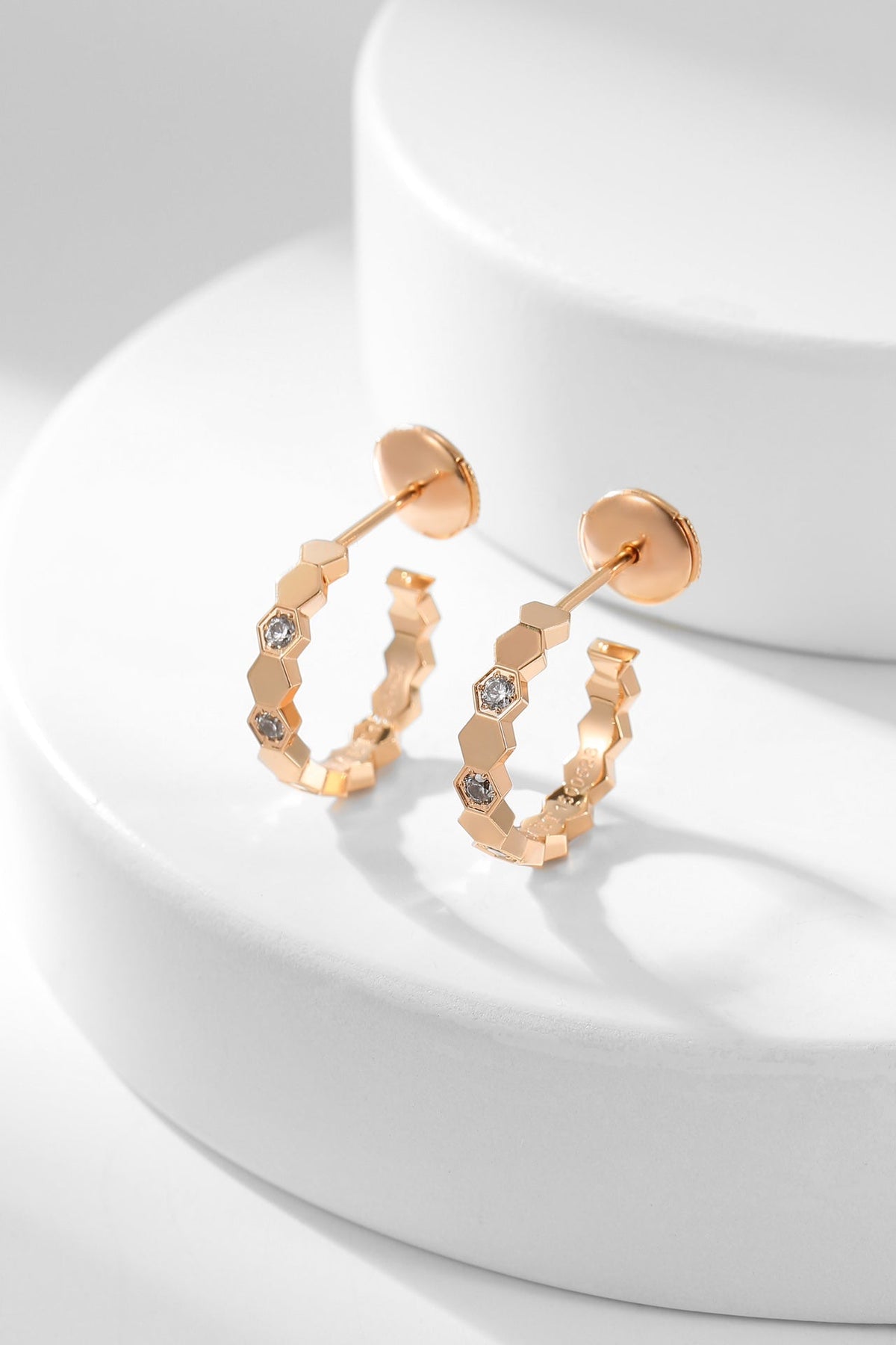 [Novalux]BEE LOVE DIAMOND HOOP EARRINGS