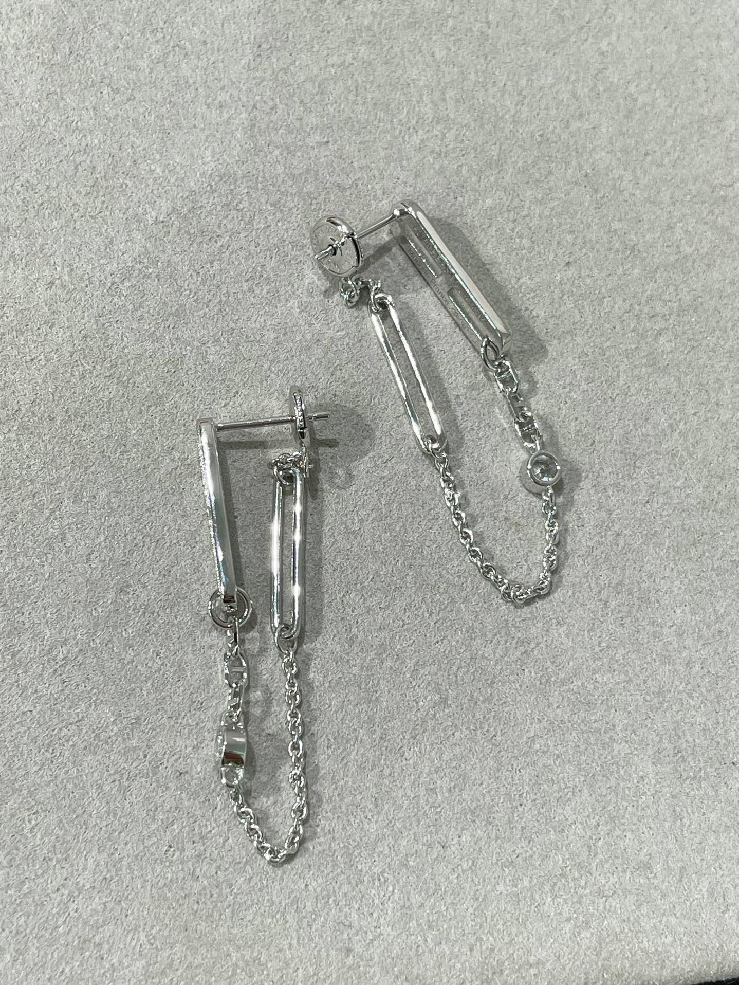 [Novalux]CHAINE CHAOS DIAMOND DROP EARRINGS