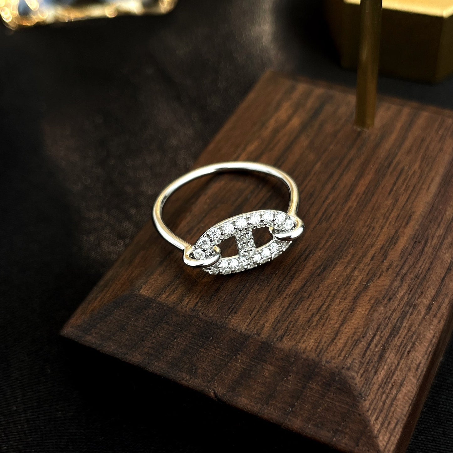 [Novalux]RONDE SMALL SILVER DIAMOND RING
