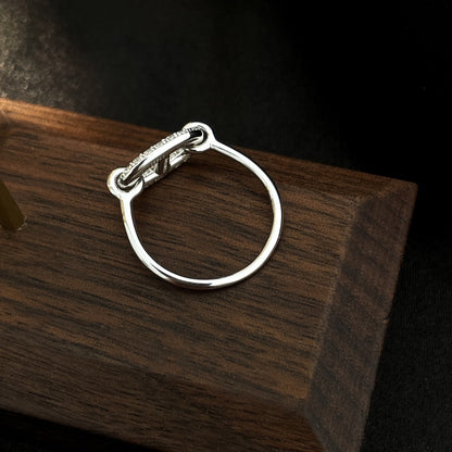 [Novalux]RONDE SMALL SILVER DIAMOND RING