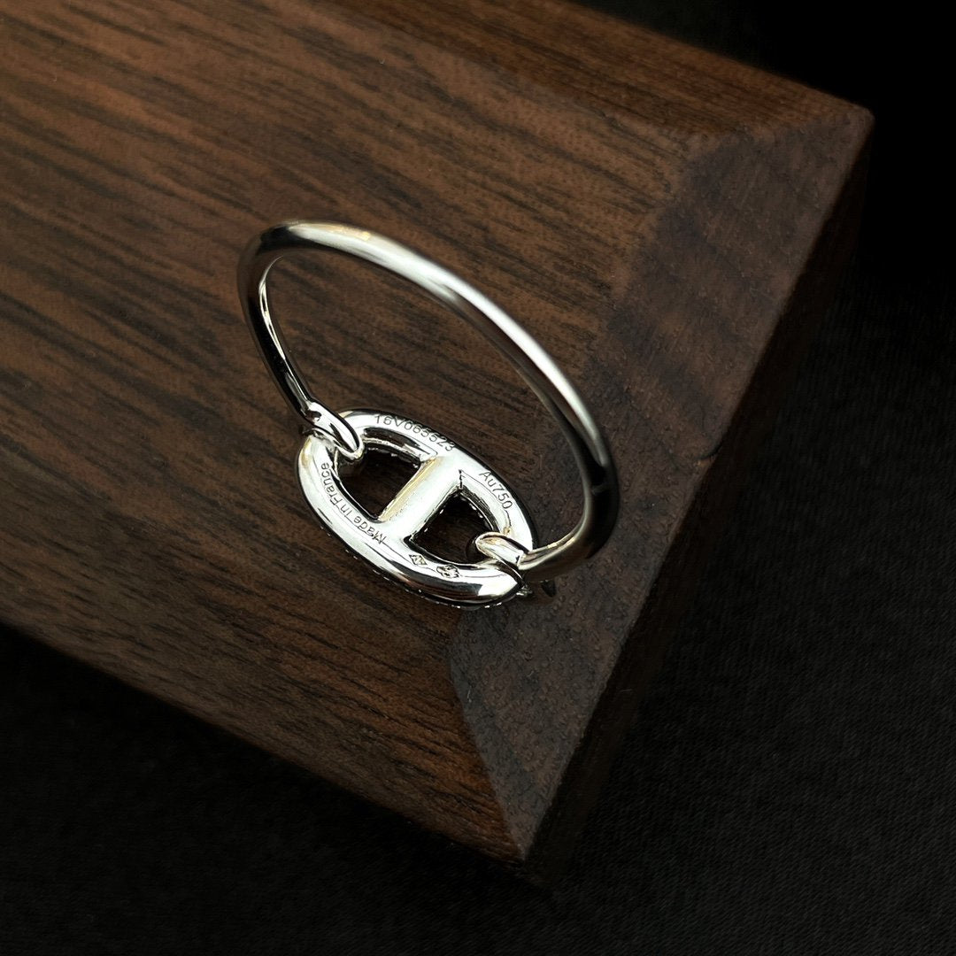 [Novalux]RONDE SMALL SILVER DIAMOND RING