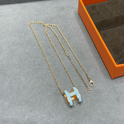 [Novalux]POP H SKY BLUE NECKLACE