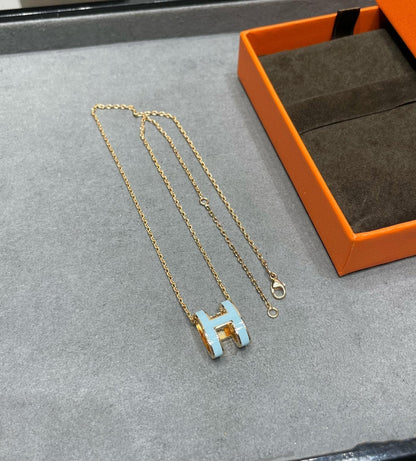[Novalux]POP H SKY BLUE NECKLACE