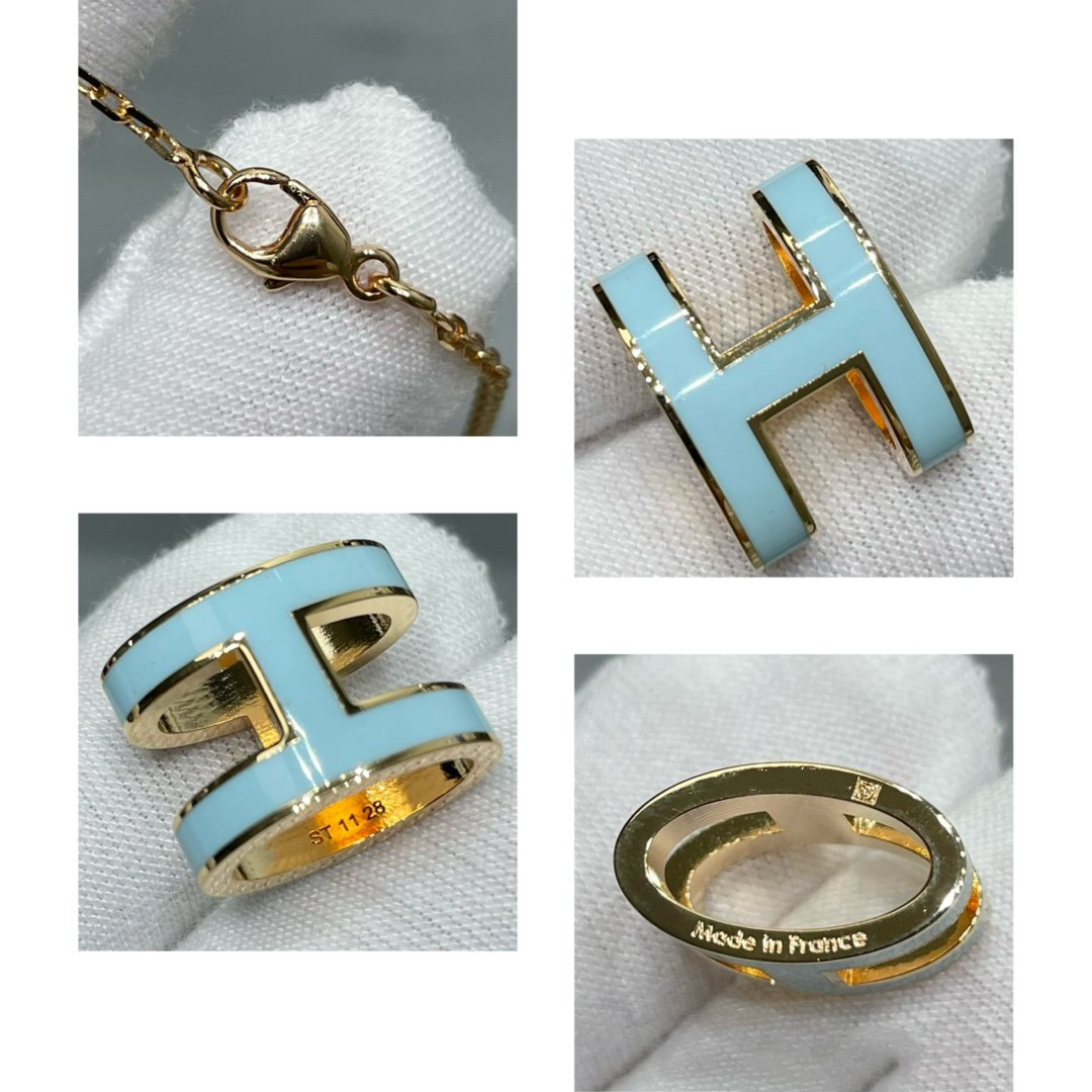 [Novalux]POP H SKY BLUE NECKLACE