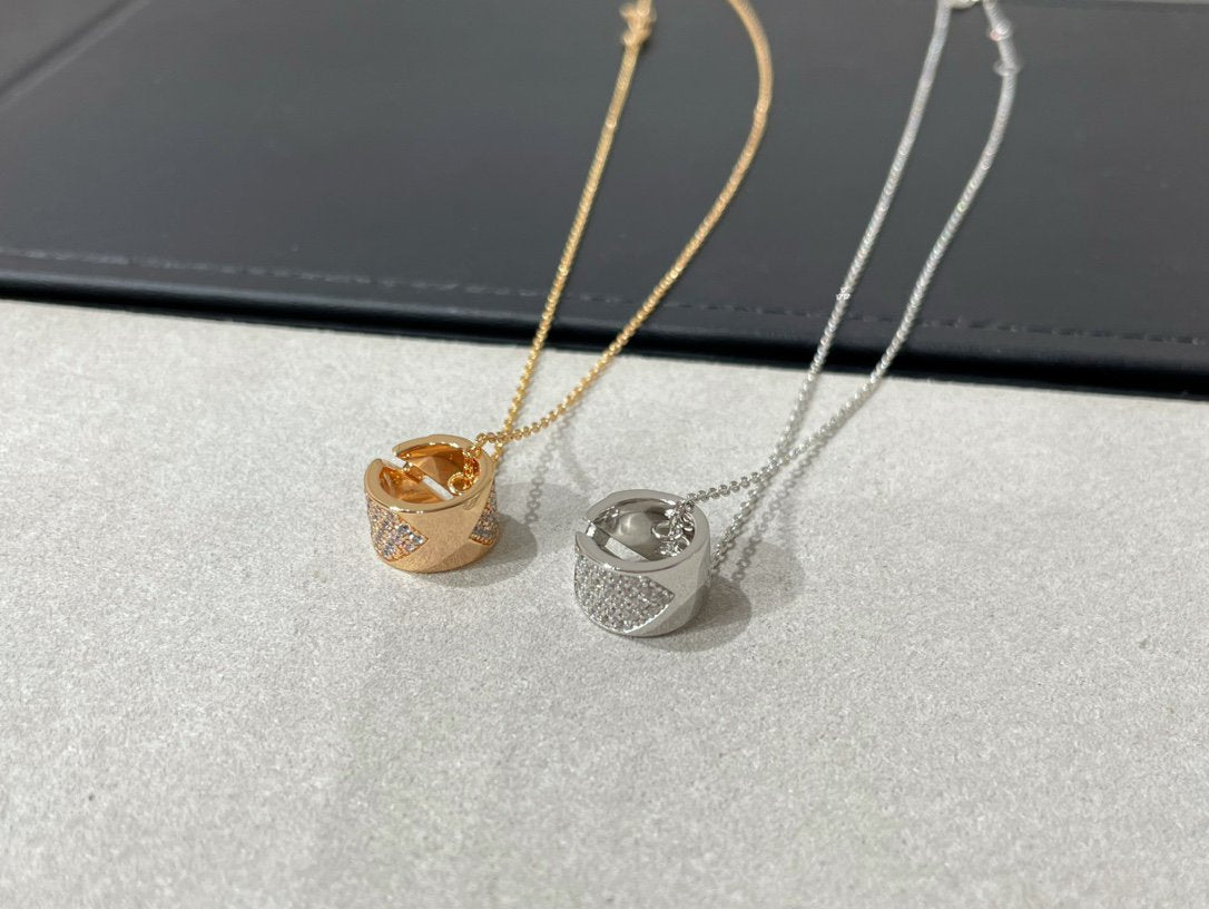 [Novalux]LIENS EVIDENCE DIAMOND PAVED NECKLACE