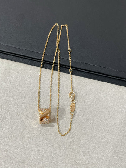 [Novalux]LIENS EVIDENCE DIAMOND PAVED NECKLACE