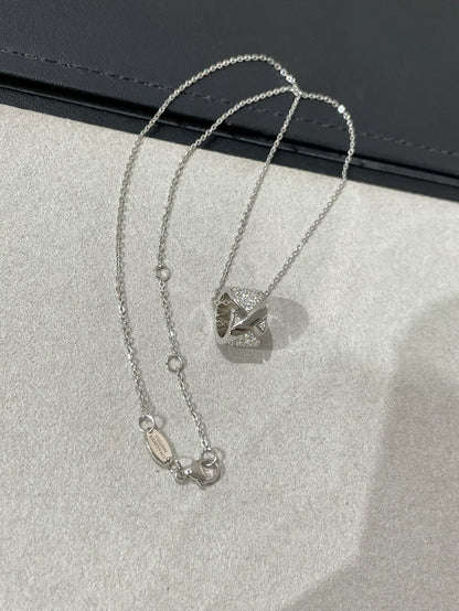 [Novalux]LIENS EVIDENCE DIAMOND PAVED NECKLACE