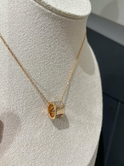 [Novalux]LIENS EVIDENCE DIAMOND PAVED NECKLACE