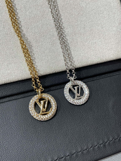 [Novalux]BY NIGHT DIAMOND PAVED NECKLACE